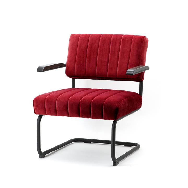 Lounge chair loungestoel rood red Byboo Indistriee